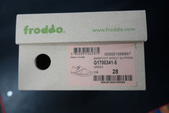 Hjemmesko FRODDO Barefoot Wooly Slippers G1700341-5 Green Str: 28