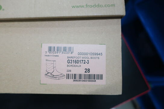 Støvler FRODDO Barefoot Wool Boots G3160172-3 Bordeaux Str: 28