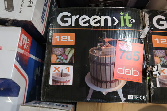 Green>it® frugtpresser 12 liter