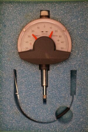3 stk. mikrometer + måleur