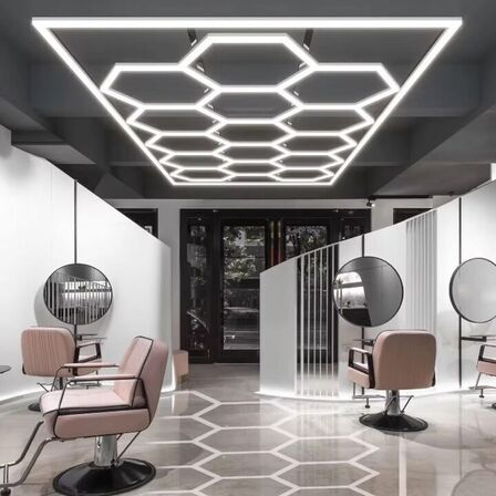 2 stk. LED Hexagon Loftslys 4840 x 2430 mm
