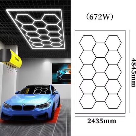 LED Hexagon Loftslys 4840 x 2430 mm