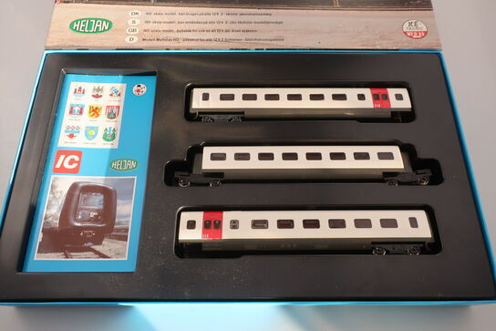 3 stk. Modeltogvogne