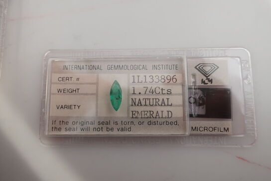 Smaragd 1,74 kt.
