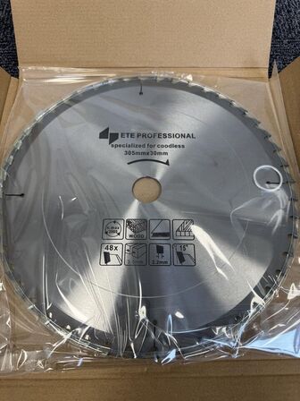 ETE Professionel savklinge 305MM Duo 48T + 80T