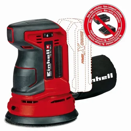 Akku excentersliber Ø125 mm, Einhell TE-RS 18 Li-Solo
