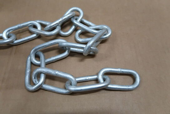 3 pk. langleddet kæde 8 mm x 2 meter varmgalvaniseret