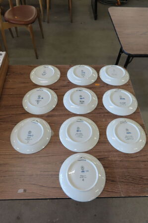 10 stk. Juleplatter ROYAL COPENHAGEN