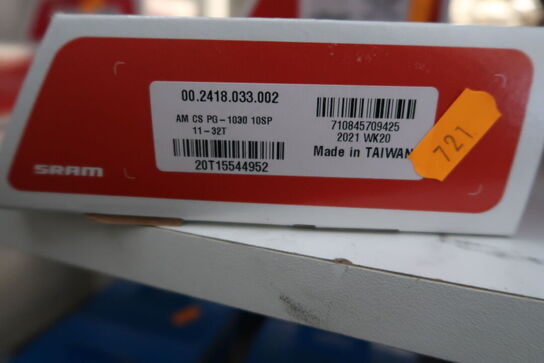 4 stk. kassetter SRAM AM CS PG - 1030 10SP 11-32T