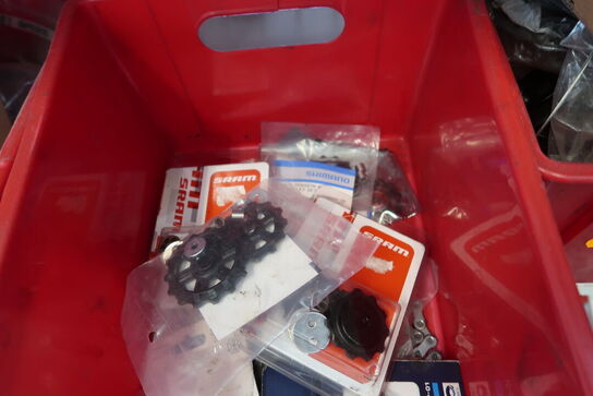 Kasse med div. Pulleywheels SHIMANO, SRAM