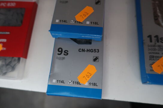 3 stk. kæder SHIMANO CN-HG53 9S, CN-HG701-11 11S
