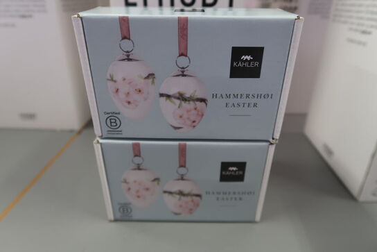 4 pk. Hammershøi Easter påskeophæng 2025 hvid 2 stk.