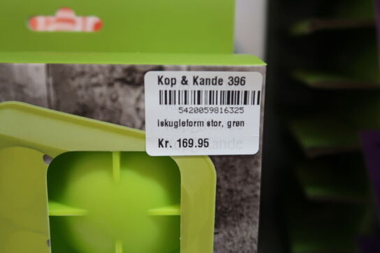 2 pk. Point Virgule silikone iskugleform grøn Ø4,5 cm