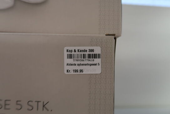 2 pk. Aldente opbevaringsbøtter 5 stk.