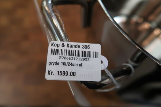 Eva Trio Steel Line gryde uden belægning 10 liter