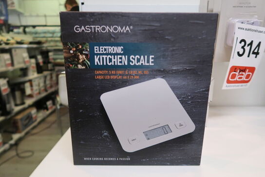 2 stk. Gastronoma Elektronisk Køkkenvægt Stål 5 kg