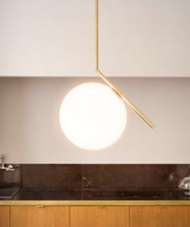 Flos -  IC S1 Pendel Messing Ø20 cm