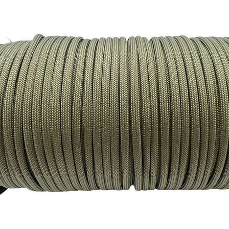 2 stk. Faldskærmsline Paracord 550 100M Military Green