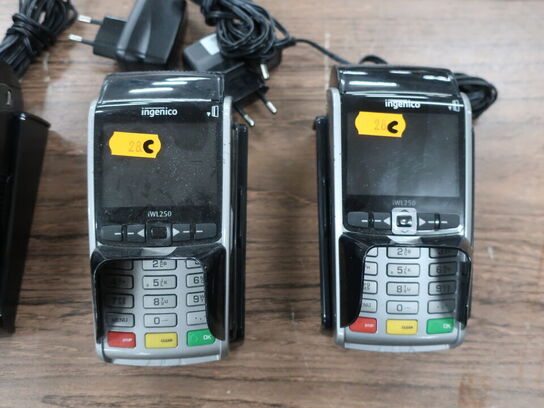 2 stk. INGENICO iWL250 betalingsterminaler