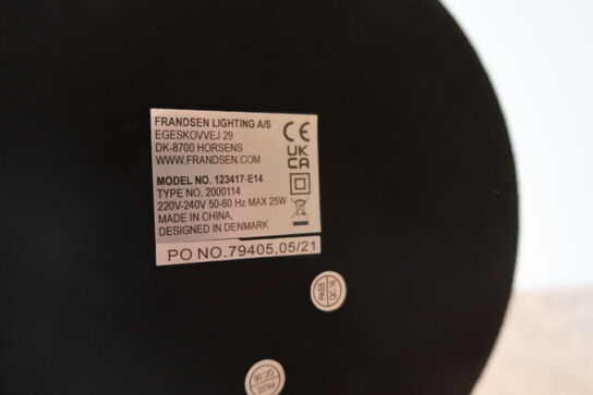 Bordlampe FRANDSEN 123417-E14