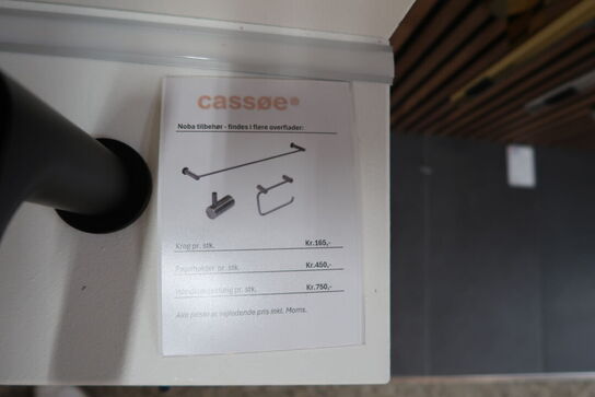 Krog, papirholder, håndklædestang, toiletbørste Messing CASSØE Noba