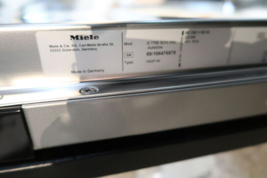 Indbygningsopvaskemaskine MIELE G7765 SCVI XXL AUTODOS