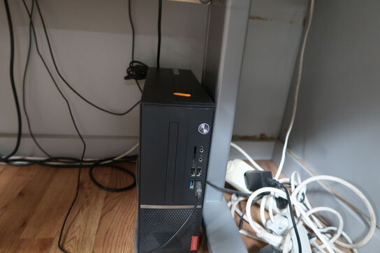 Computerskærm BENQ XL2411, tastatur, mus, computer LENOVO