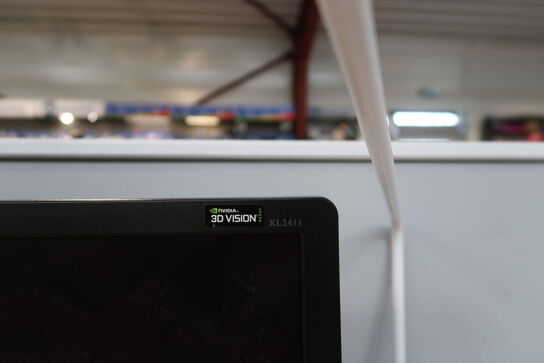 Computerskærm BENQ XL2411, tastatur, mus, computer LENOVO