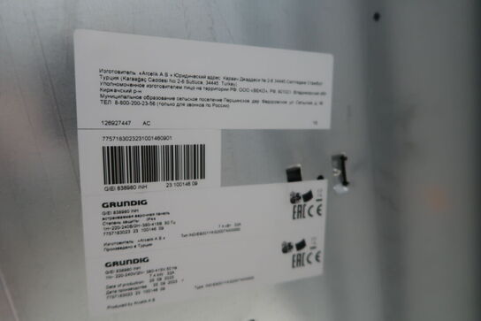 Induktionskogeplade GRUNDIG GIEI 838980 INH