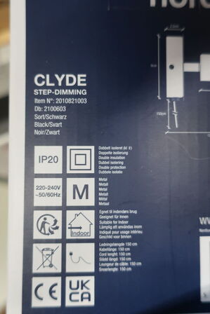 Væglampe NORDLUX Clyde