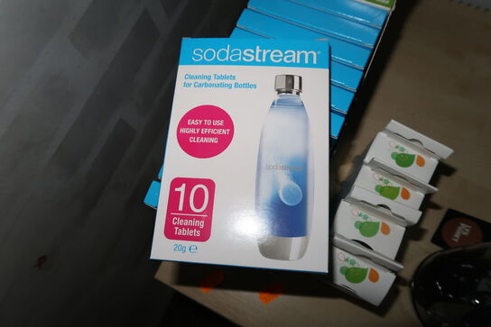 Rengøringstabletter samt låg SODASTREAM