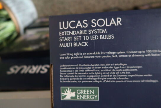 Lyskæde SIRIUS Lucas Solar