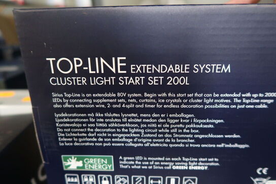 2 stk. lyskæder SIRIUS Top-Line Extendable System