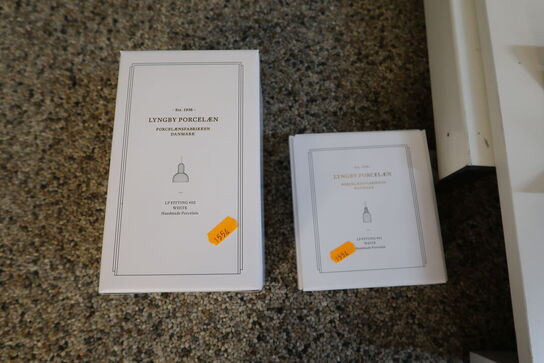 2 stk. pendler LYNGY PORCELÆN LP FITTING #01, 02