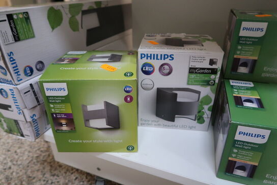 2 stk. udendørslamper PHILIPS myGarden, LED Outdoor Wall Light