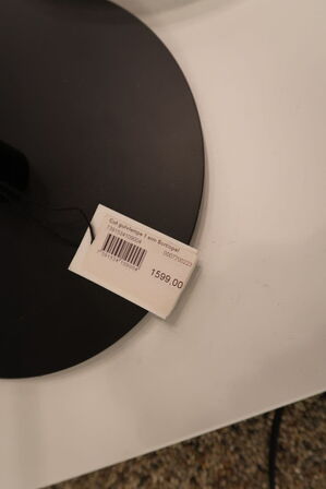 Gulvlampe HERSTAL Cut 1 arm Sort/Opal