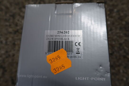Væglampe LIGHT POINT Cube Mini LED Sort