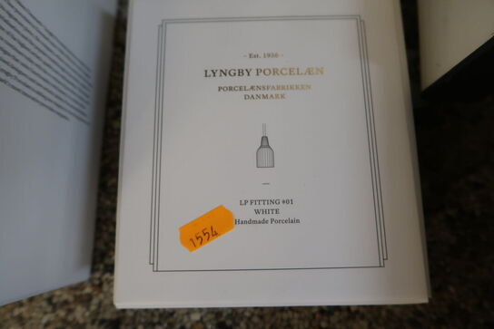 2 stk. pendler LYNGY PORCELÆN LP FITTING #01, 02