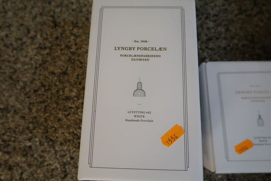 2 stk. pendler LYNGY PORCELÆN LP FITTING #01, 02