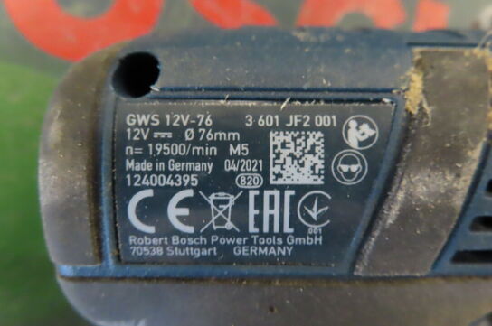 Vinkelsliber BOSCH GWS 12v-76