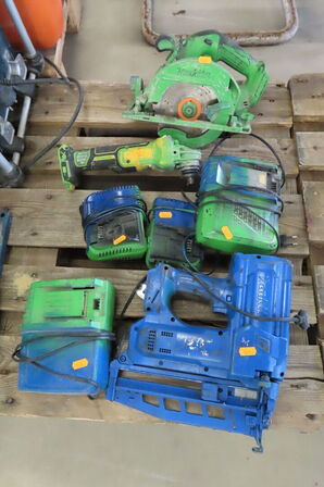 3 stk. Akku værktøj MAKITA & DEWALT
