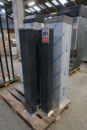 6 stk. Stål søjler evt. til eludtag / installation