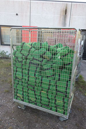 Ca. 200 stk. grønne fleecetæpper