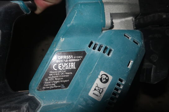 Akku. Gipsskruemaskine MAKITA DFR551 / el. boremaskine MAKITA / Varmeblæser