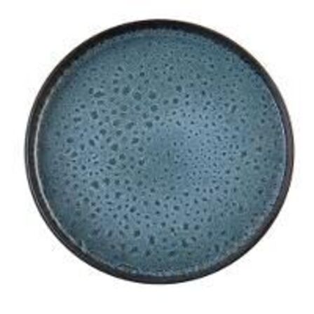 11 stk. Tallerken lav kant stentøj drops 220 mm Rustik