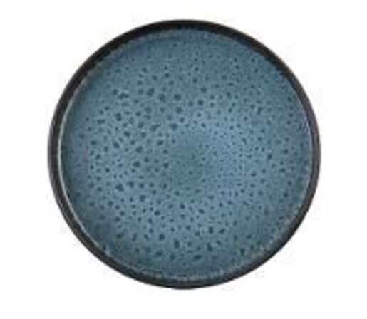 12 stk. Tallerken lav kant stentøj drops 250 mm Rustik