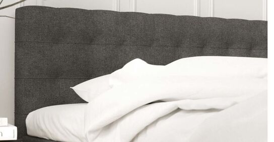 Opbevaringsseng på ben u. topmadras | 160x200 cm | Grå (ubrugt)