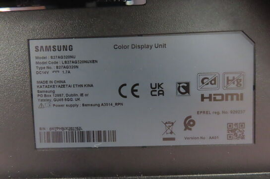 27" Computerskærm SAMSUNG S27AG320NU