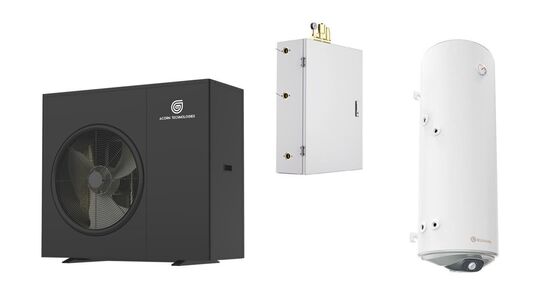 luft/vand varmepumpe 8.4 kW inkl. Hydrobox & varmvandsbeholder