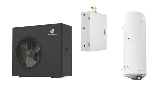 luft/vand varmepumpe 8.4 kW inkl. Hydrobox & varmvandsbeholder